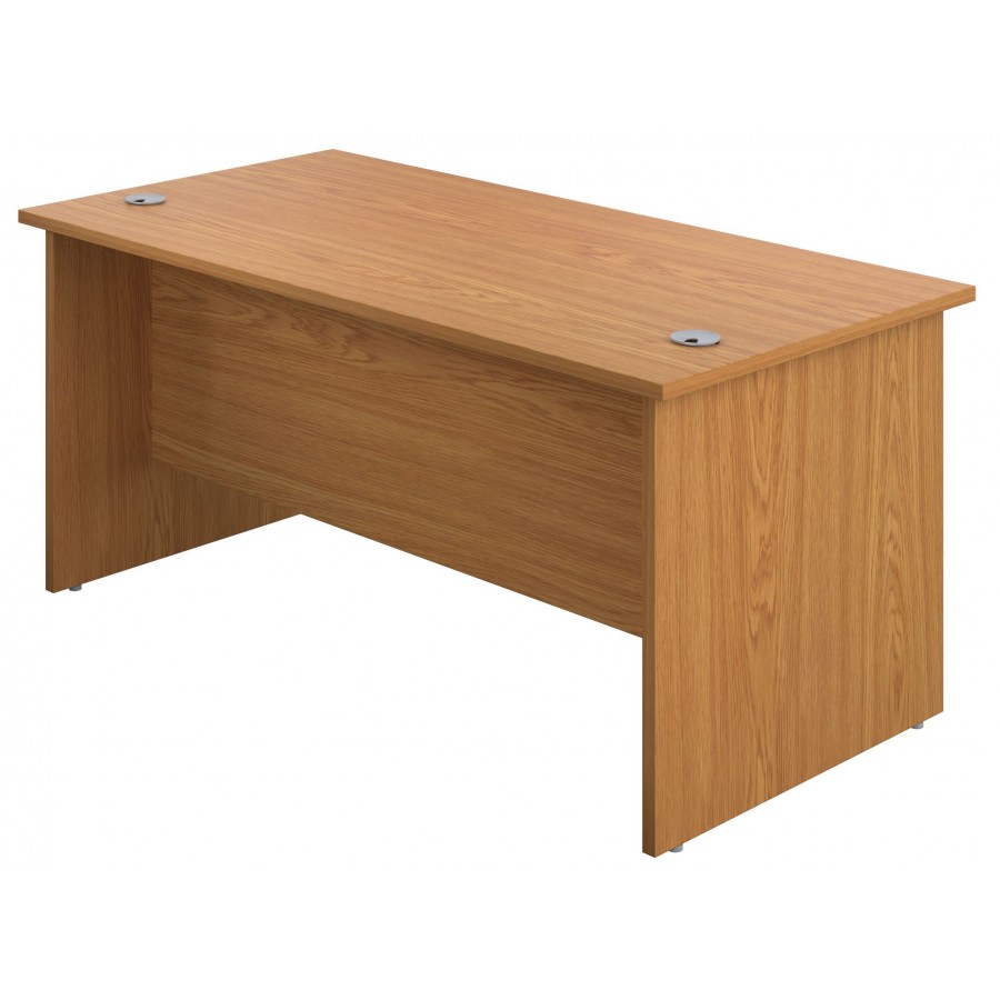 Olton Panel End 800mm Deep Straight Office Desk